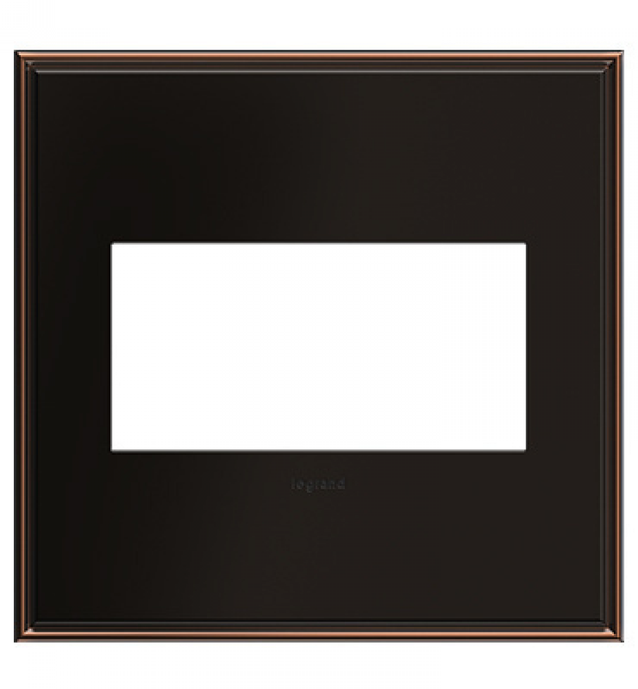 adorne? Oil-Rubbed Bronze Two-Gang Screwless Wall Plate