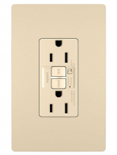 Legrand 1597TRAICCD4 - radiant? 15A Tamper Resistant Self Test GFCI Outlet with Audible Alarm, Ivory