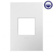 Legrand AWP1G2PW4 - adorne® Matte White One-Gang Screwless Wall Plate with Microban®