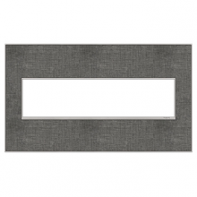 Legrand AWM4GSL4 - adorne? Slate Linen Four-Gang Screwless Wall Plate