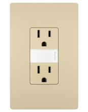 Legrand NTL885TRICC6 - radiant? 15A Tamper-Resistant Outlet with Night Light, Ivory