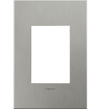 Legrand AD1WP-BS - Compact FPC Wall Plate, Brushed Stainless Steel (10 pack)