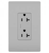 Legrand TR26352RGRY - radiant? Spec Grade 20A Tamper-Resistant Receptacle, Gray