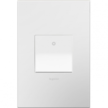 Legrand ASPD1532W4WP - adorne? Paddle Switch with Gloss White Wall Plate, White