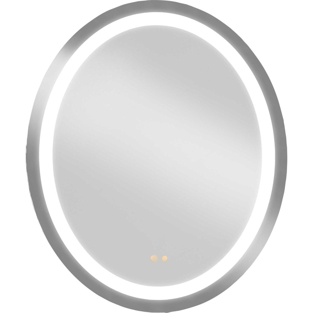 Captarent Collection 30in. x 36 in. Oval Illuminated Integrated LED White Color