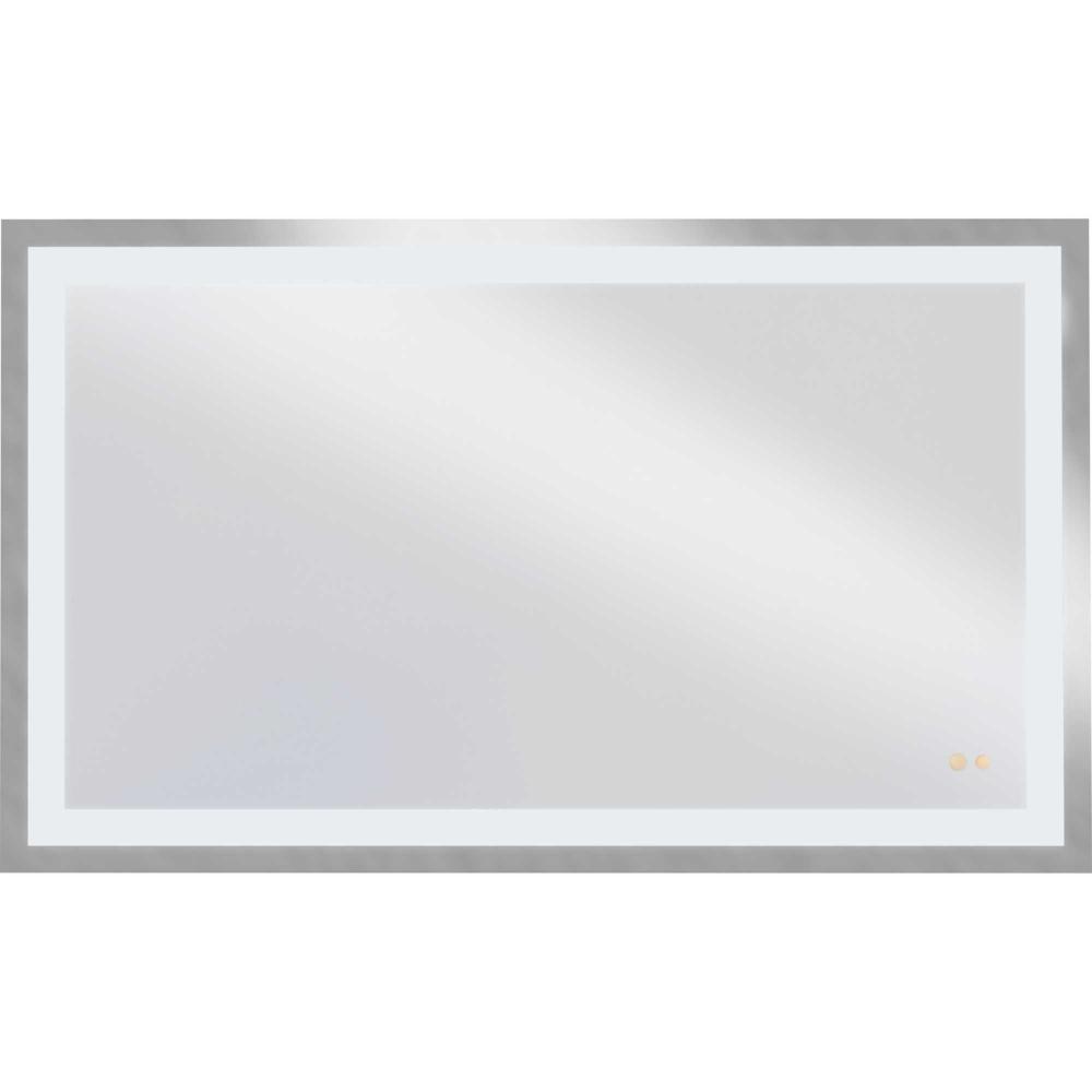 Captarent Collection 60 in. x 36 in. Rectangular Illuminated Integrated LED White Color