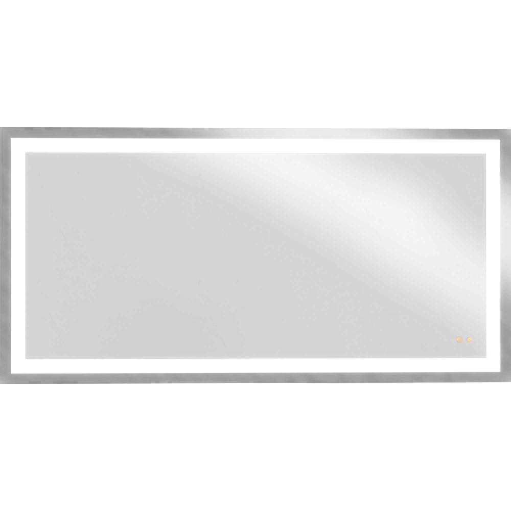 Captarent Collection 72in. x 36 in. Rectangular Illuminated Integrated LED White Color