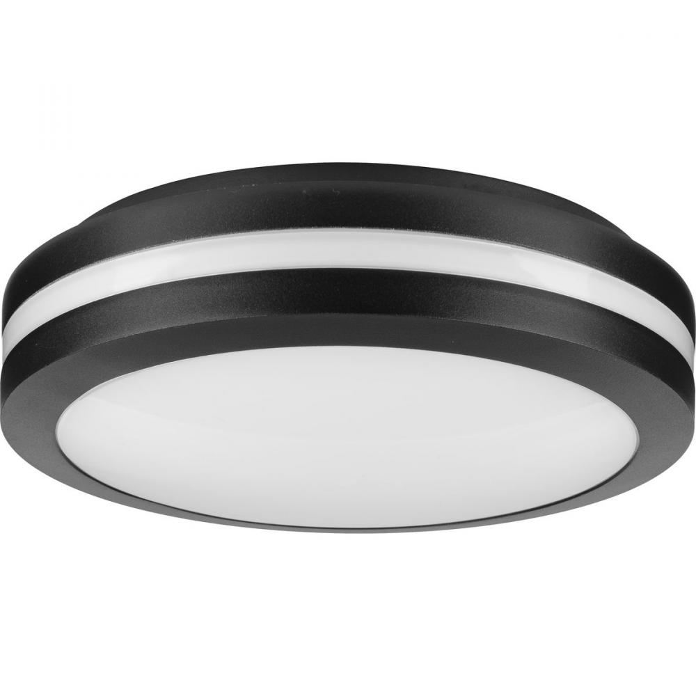 Hard Nox Collection Black 12&#34; Die Cast Round Flush Mount Light