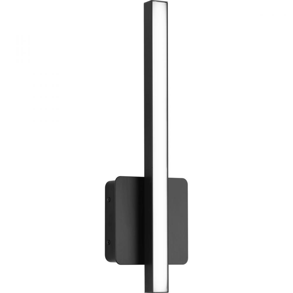 Phase 4 Collection 16 in. Matte Black Small Modern Integrated 3CCT Integrated LED Linear Vanity Ligh