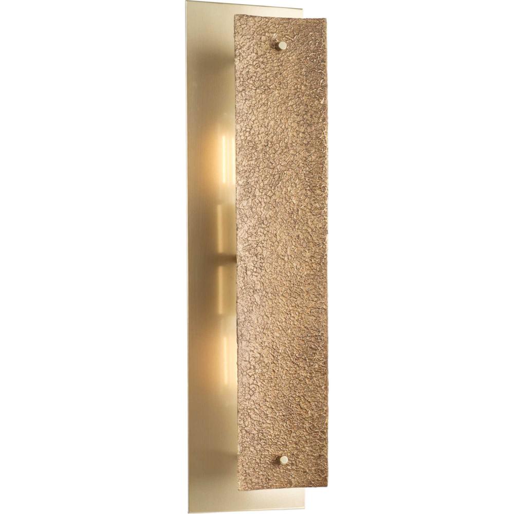 Lusail Collection Two-Light Soft Gold Luxe Industrial Wall Bracket