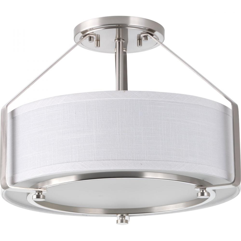 Ratio Collection Three-Light 16&#34; Semi-Flush Mount