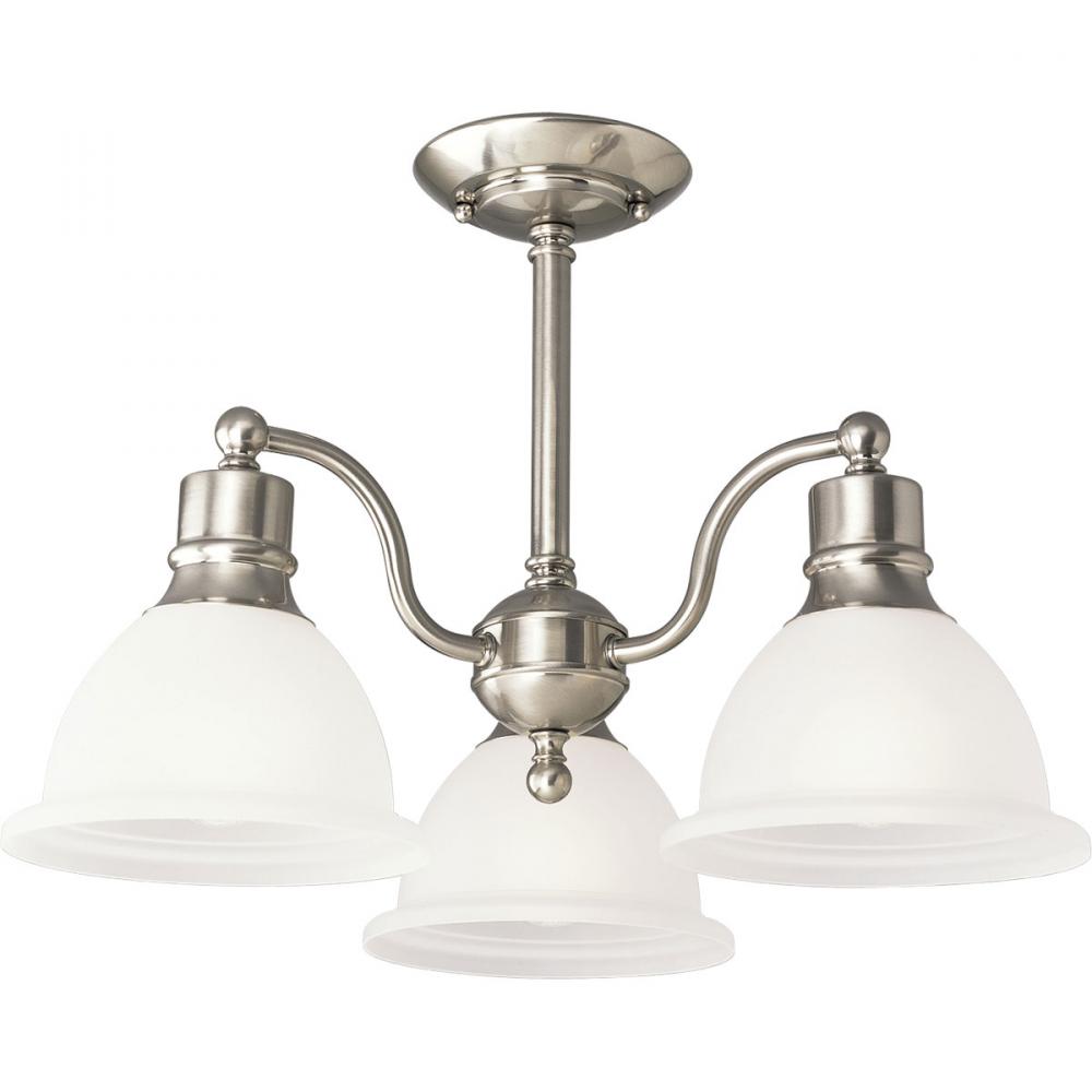 Madison Collection Three-Light 20-3/4&#34; Close-to-Ceiling