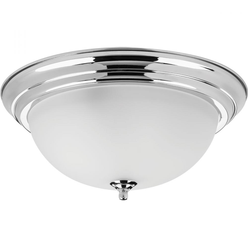 Three-Light Dome Glass 15-1/4&#34; Close-to-Ceiling