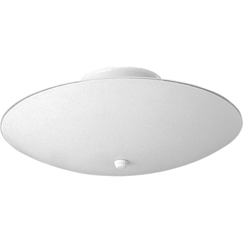 14-1/2&#34; Round Glass Three-Light Close-to-Ceiling