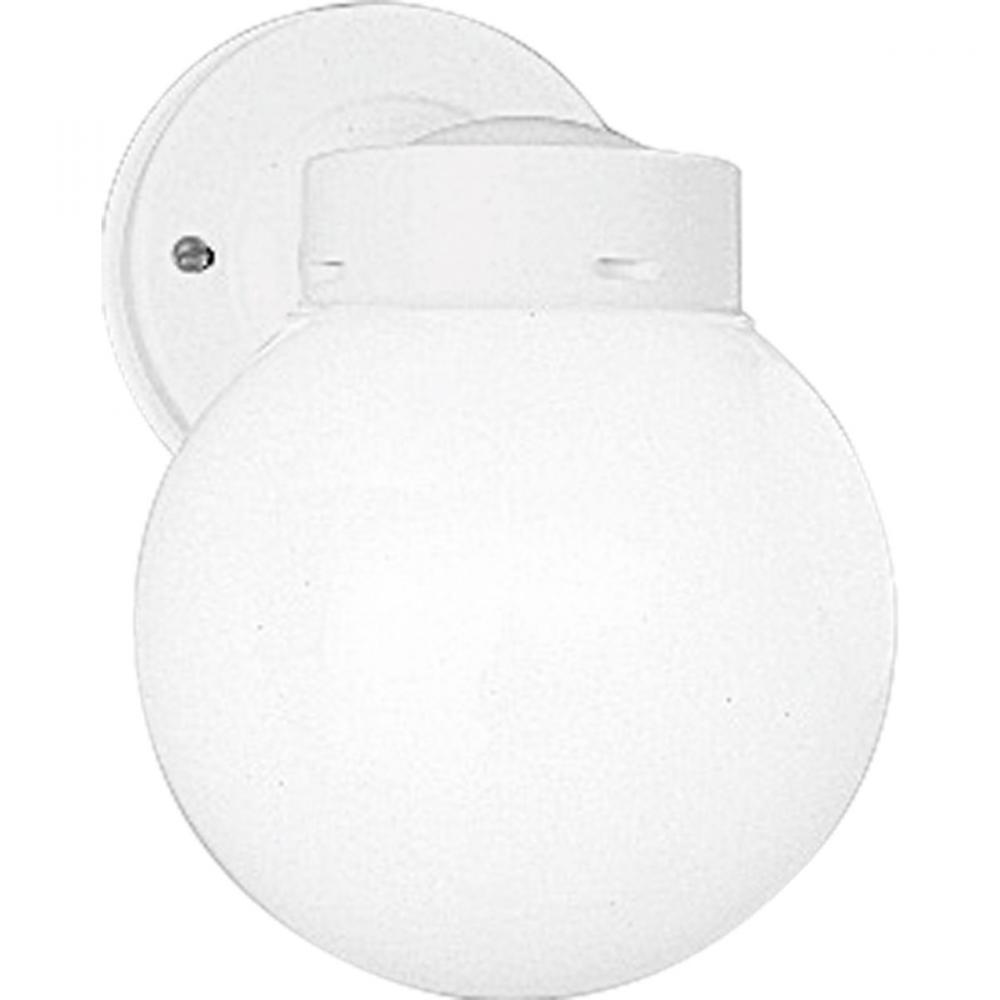 One-Light 6&#34; Glass Globe Outdoor Wall Lantern