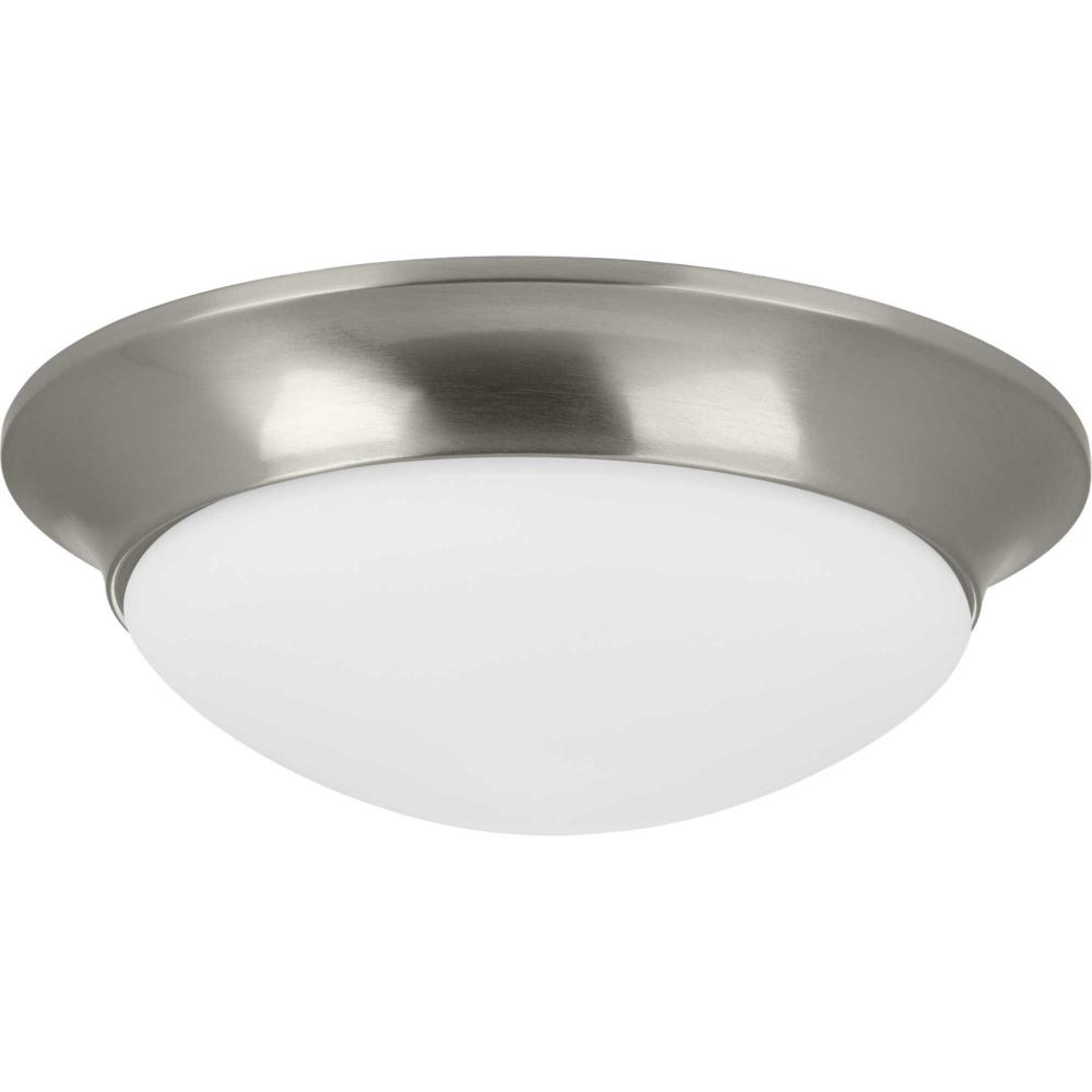 Two-Light 14&#34; Etched Glass Flush Mount