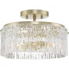 Progress P350268-176 - Chevall Collection Two-Light 12.62 in. Gilded Silver Modern Organic Flush Mount Light