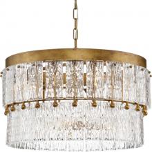 Progress P400367-204 - Chevall Collection Six-Light Gold Ombre Modern Organic Chandelier