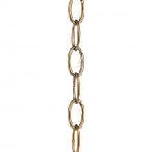 Progress P8758-205 - Accessory Chain - 48-inch of 9 Gauge Chain in Soft Gold