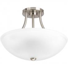 Progress P3748-09 - Gather Collection Two-Light 12-7/8" Semi-Flush Convertible