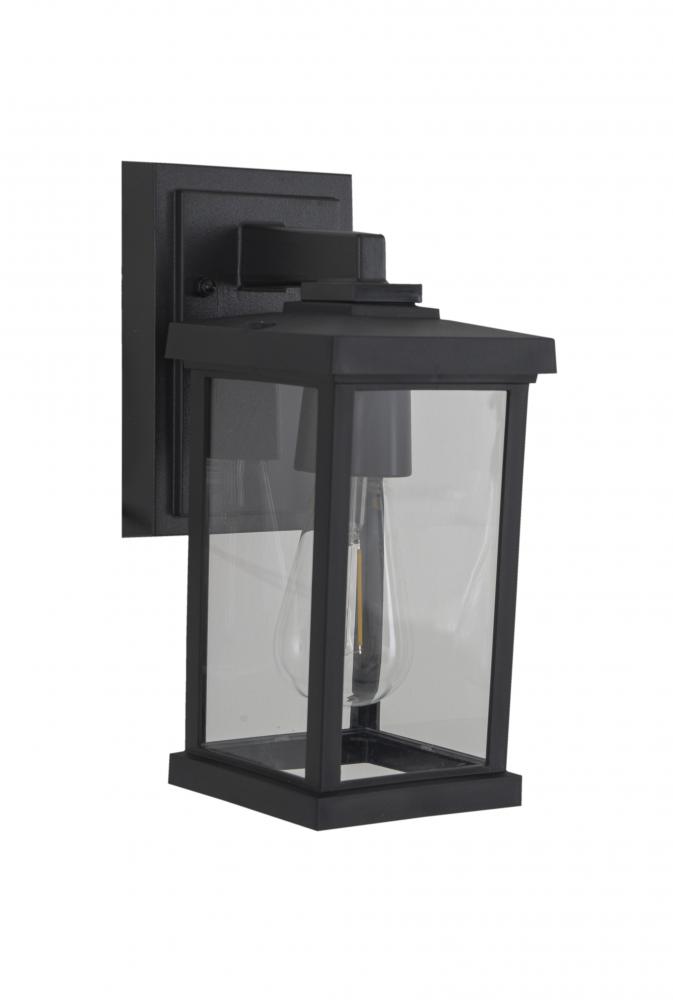 Resilience 1 Light Outdoor Lantern in Textured Black