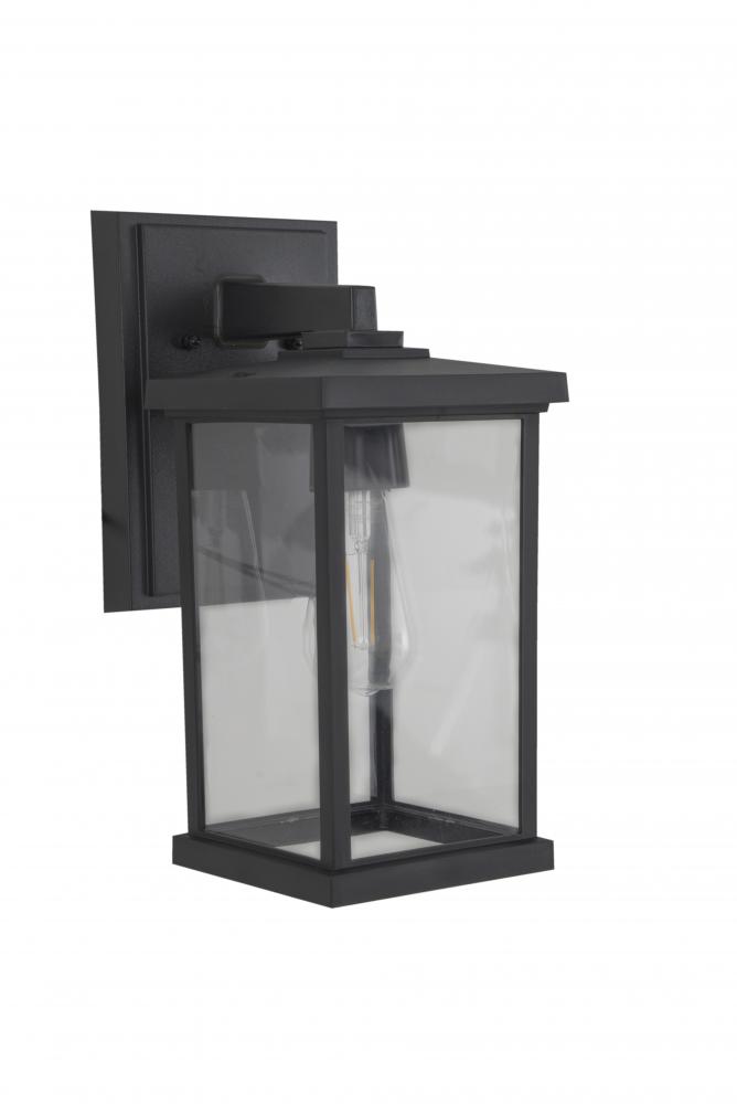 Resilience 1 Light Outdoor Lantern in Textured Black