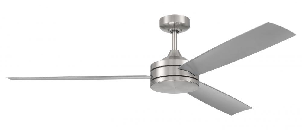 62&#34; Inspo Indoor Fan in Brushed Polished Nickel w/ Brushed Nickel Blades