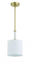 Craftmade 58291-SB - Fortuna 1 Light Mini Pendant in Satin Brass