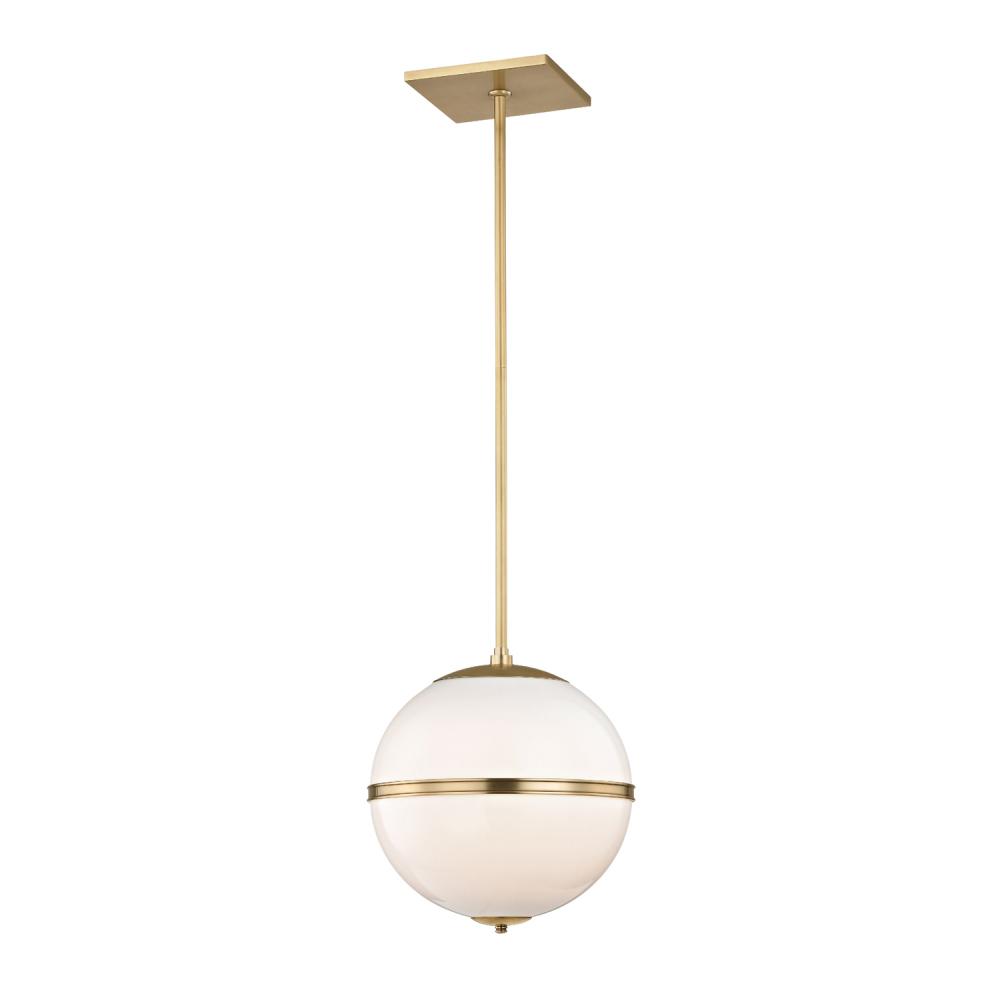 Brian Patrick Flynn for Crystorama Truax 1 Light Aged Brass Mini Pendant