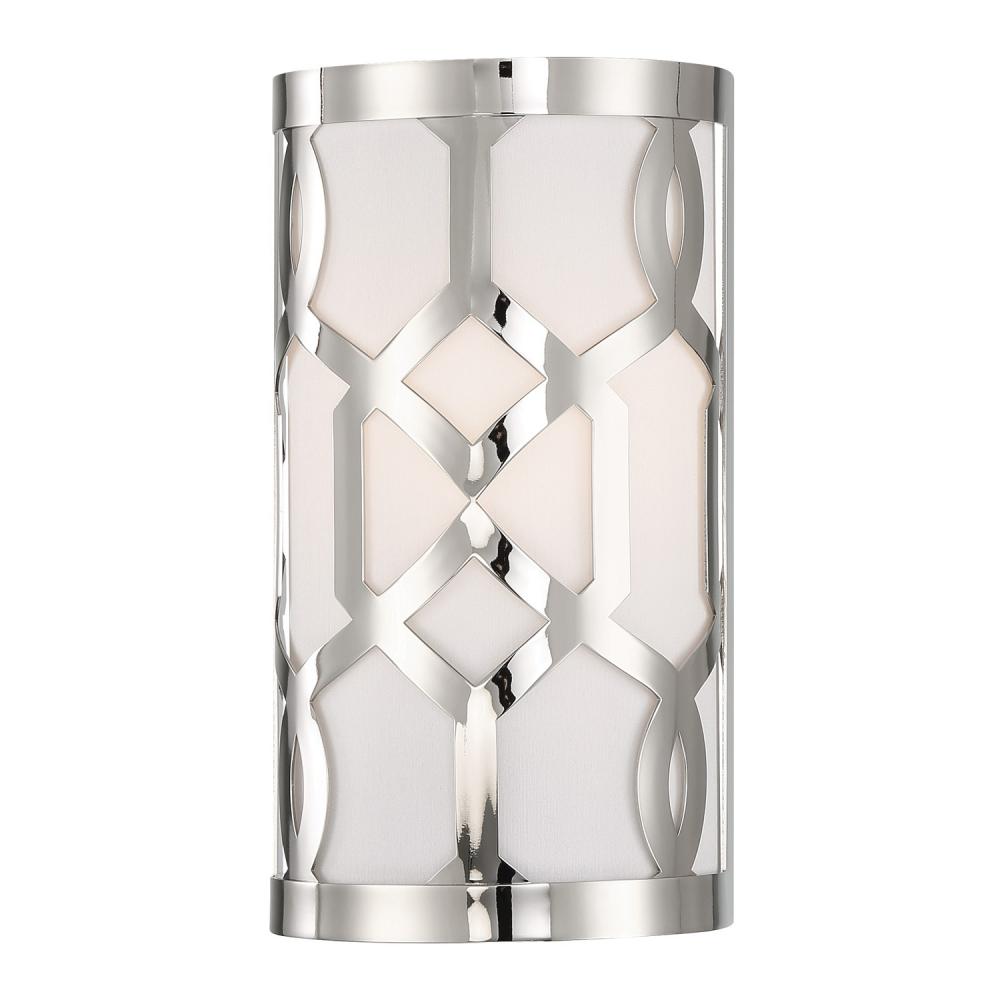 Libby Langdon Jennings 1 Light Polished Nickel Sconce