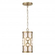 Crystorama 2260-AG - Libby Langdon Jennings 1 Light Aged Brass Mini Pendant