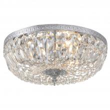 Crystorama 716-CH-CL-S - Crystorama 3 Light Swarovski Strass Crystal Polished Chrome Flush Mount