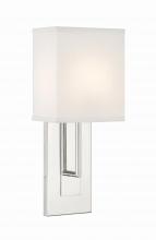 Crystorama BRE-A3631-PN - Brent 1 Light Polished Nickel Sconce