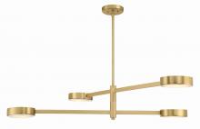 Crystorama ORS-734-MG-ST - Orson 4 Light Modern Gold Chandelier