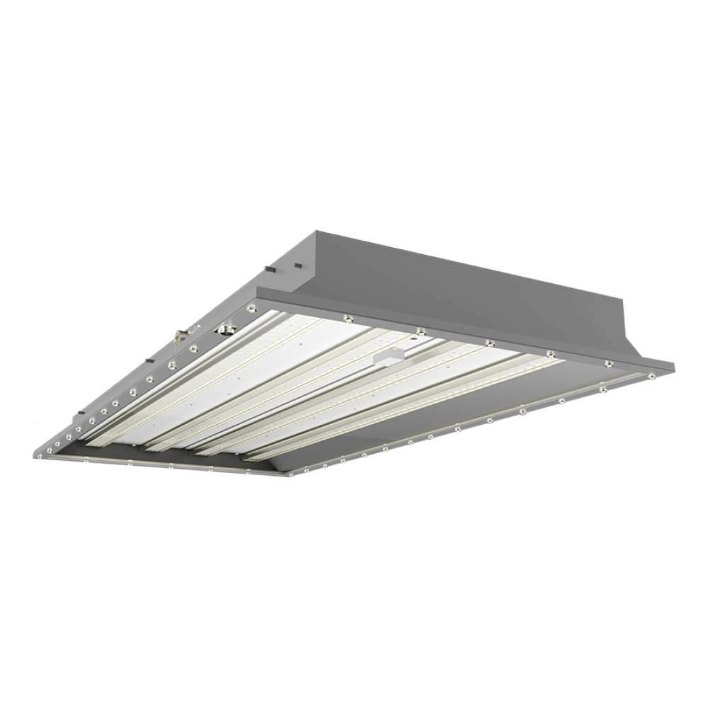 HAZARDOUS LOCATION 2X4 60W 5000K PENDANT CEILING MOUNT WITH BATTERY BACKUP GRAY