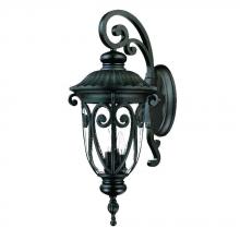 Acclaim Lighting 2122BK - Naples Collection Wall-Mount 3-Light Outdoor Matte Black Light Fixture