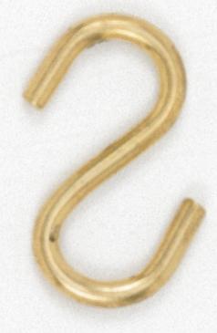 Brass Plated S-Hook; 1-5/8&#34;