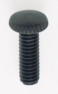 Steel Knurled Head Thumb Screw; 8/32; 1/2&#34; Length; Black Finish