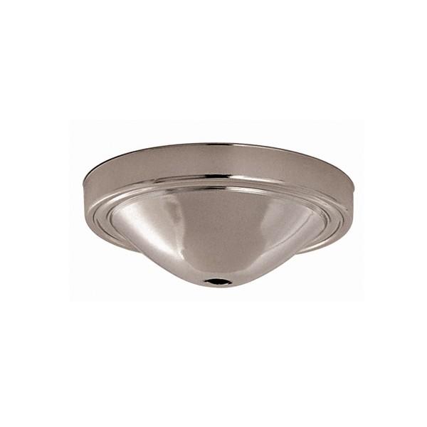 Plain Deep Fixture; Canopy Only; Chrome Finish; 5&#34; Diameter; 7/16&#34; Center Hole; 1-3/4&#34;