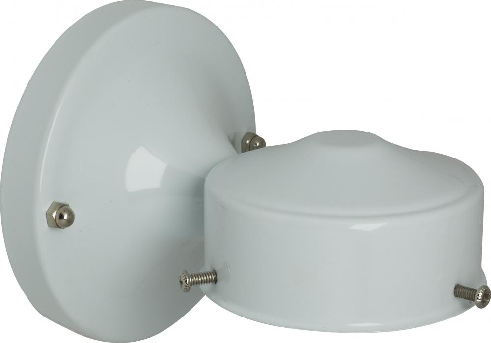 3-1/4&#34; Wired Wall Bracket; White Finish; Includes Hardware; 60W Max