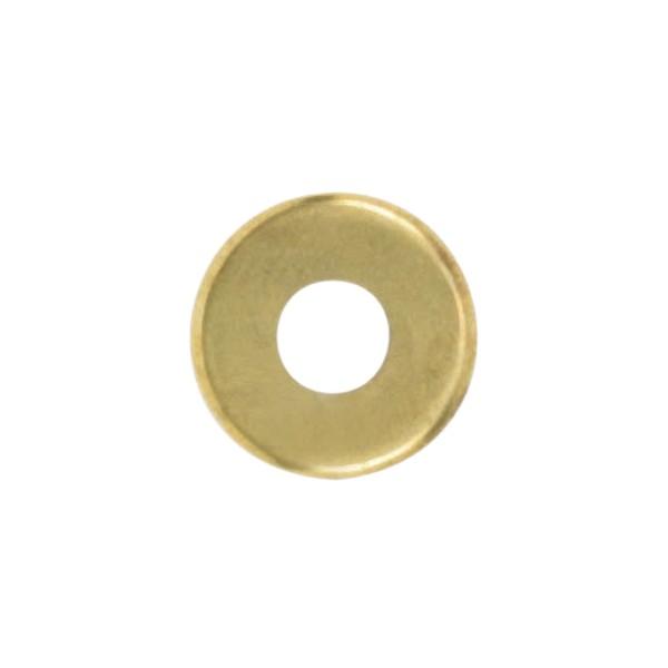 Turned Brass Check Ring; 1/8 IP Slip; Burnished And Lacquered; 1-1/4&#34; Diameter