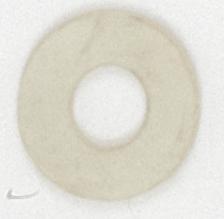 Rubber Washer; 1/8 IP Slip; White Finish; 2&#34; Diameter