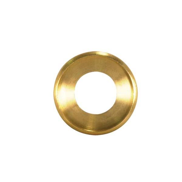 Turned Brass Check Ring; 1/4 IP Slip; Unfinished; 3/4&#34; Diameter