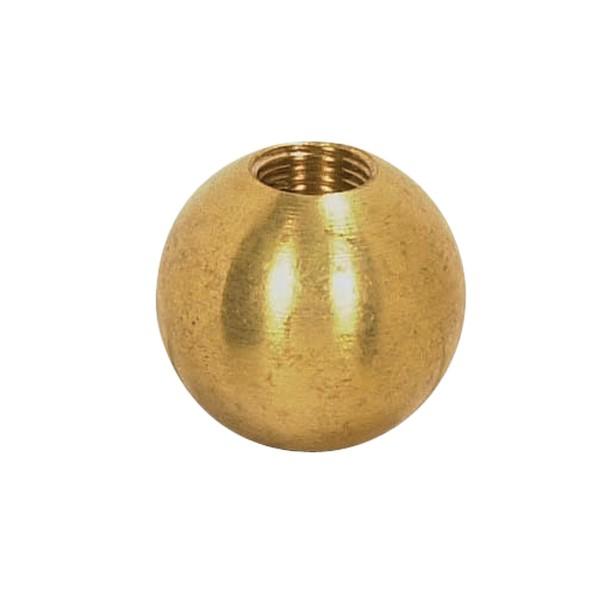 Brass Ball; 1-3/4&#34; Diameter; 1/8 IP Tap; Unfinished