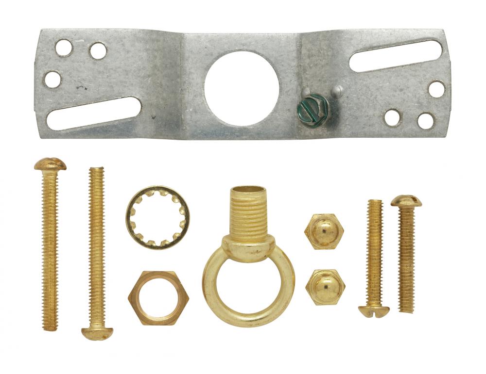 1&#34; Loop Parts Bag; Brass Finish