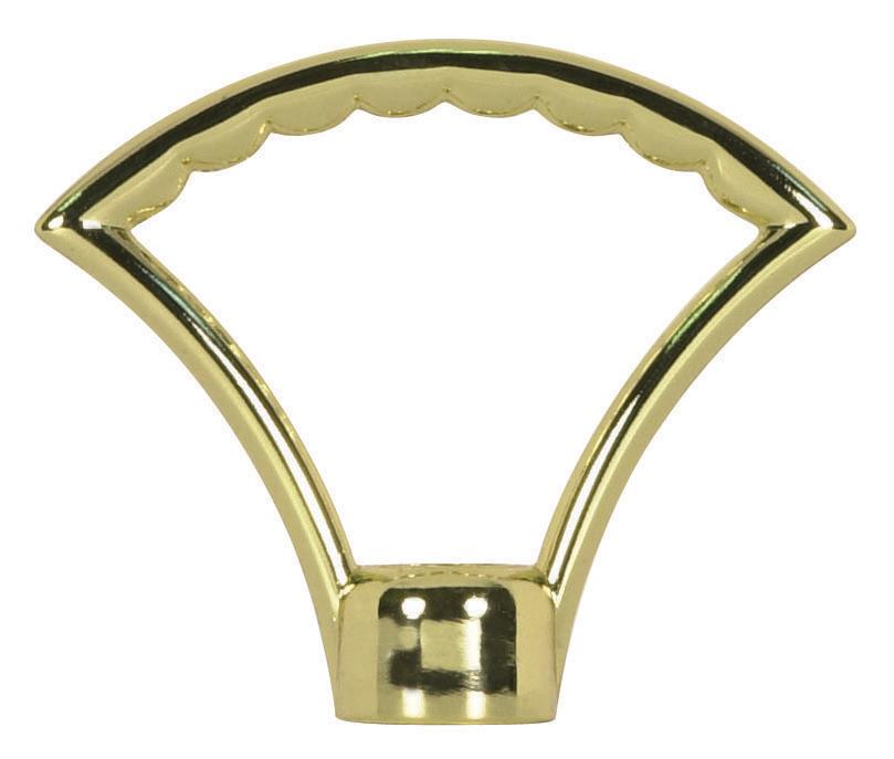 2&#34; Die Cast Fixture Loops; 1/8 IP With Wireway; Hang Straight Loop; 20lbs Max; Polished Brass