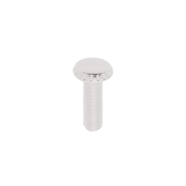 Steel Knurled Head Thumb Screws; 8/32; 1/2&#34; Length; White Finish