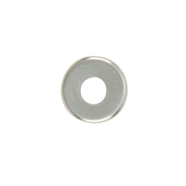 Steel Check Ring; Curled Edge; 1/8 IP Slip; Nickel Plated Finish; 2&#34; Diameter