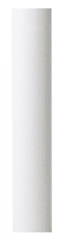 Heavy Wall Tubing; 48&#34; Length; White Plastic; 7/8&#34; Diameter