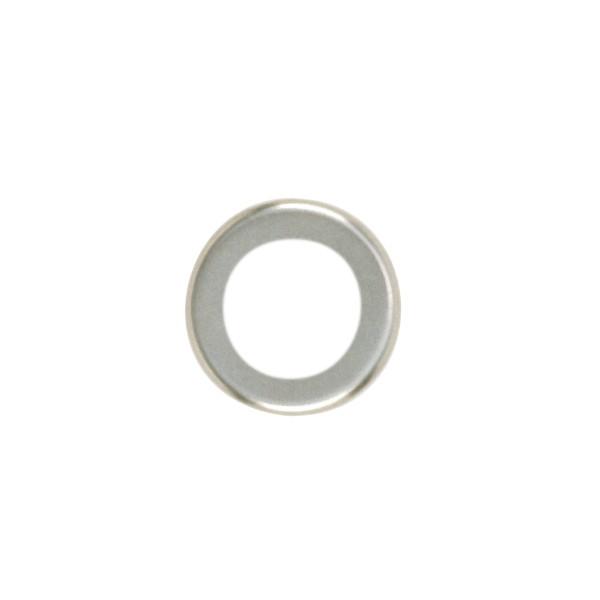 Steel Check Ring; Curled Edge; 1/4 IP Slip; Nickel Plated Finish; 1&#34; Diameter